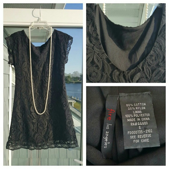 Fire los angeles mini black lace dress - Picture 7 of 7